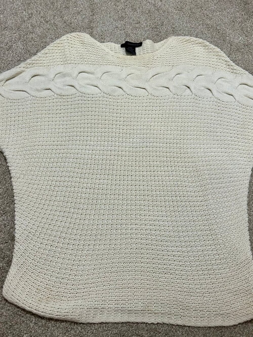 Calvin Klein Cream Knit Sweater